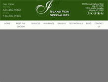 Tablet Screenshot of islandveinspecialists.com